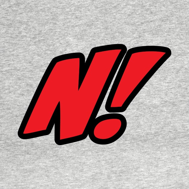 NERD! "N" Black & Red Atl Logo by Ed Johnson Presents NERD! Merch